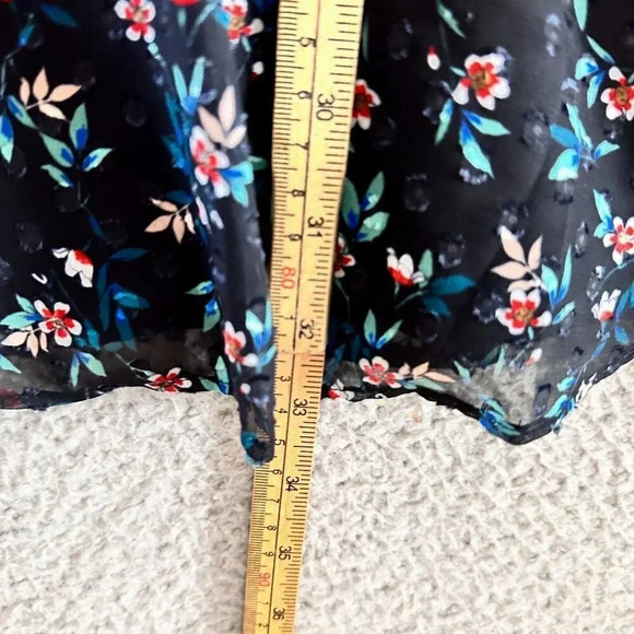 La Maison Talulah Dress Womens Medium Tiered Swiss Dot Ruffle Sheer Lace Aplique - Picture 5 of 16